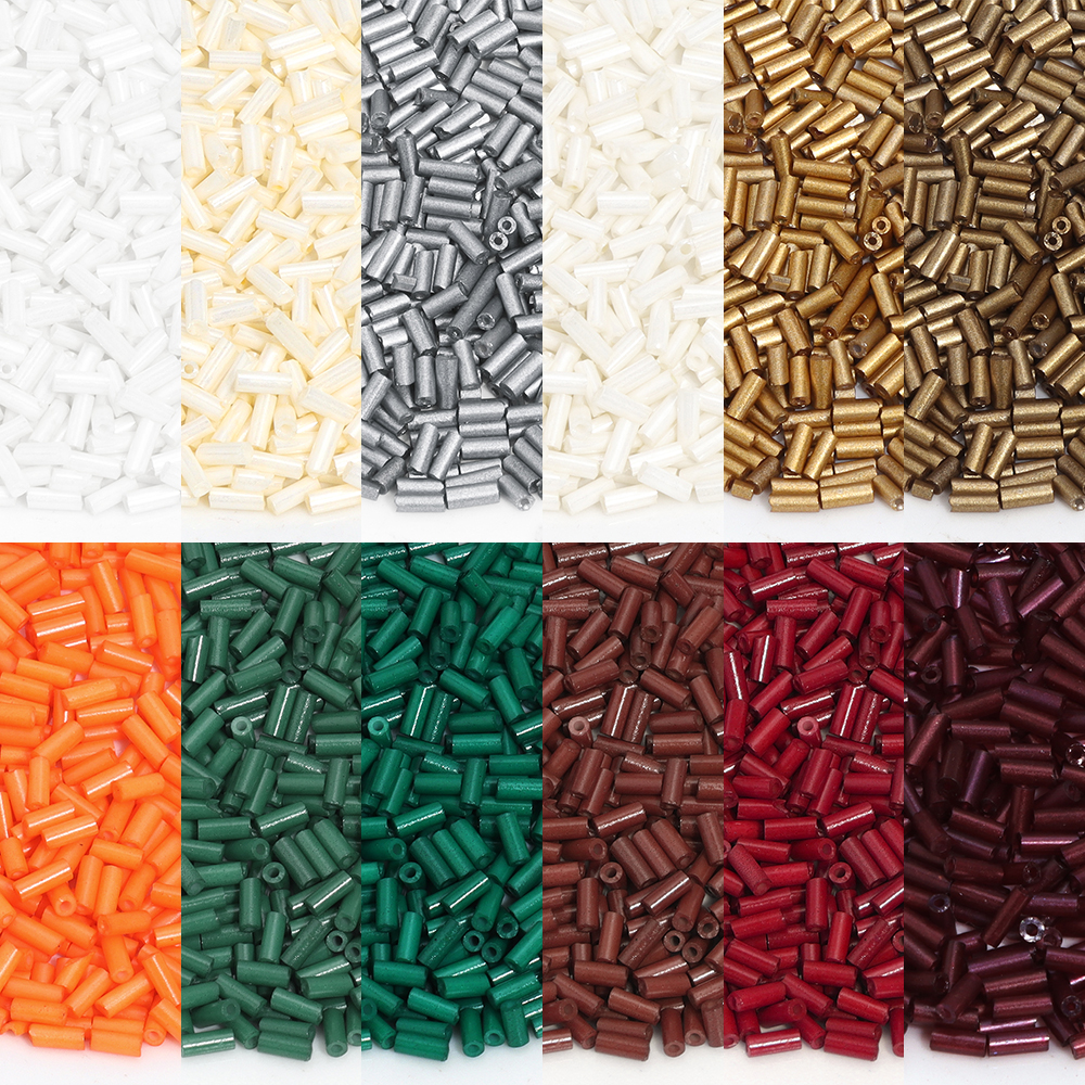 340/1700pcs 4mm Length Tupe Sh - Seed Bead Tube 评论和价格