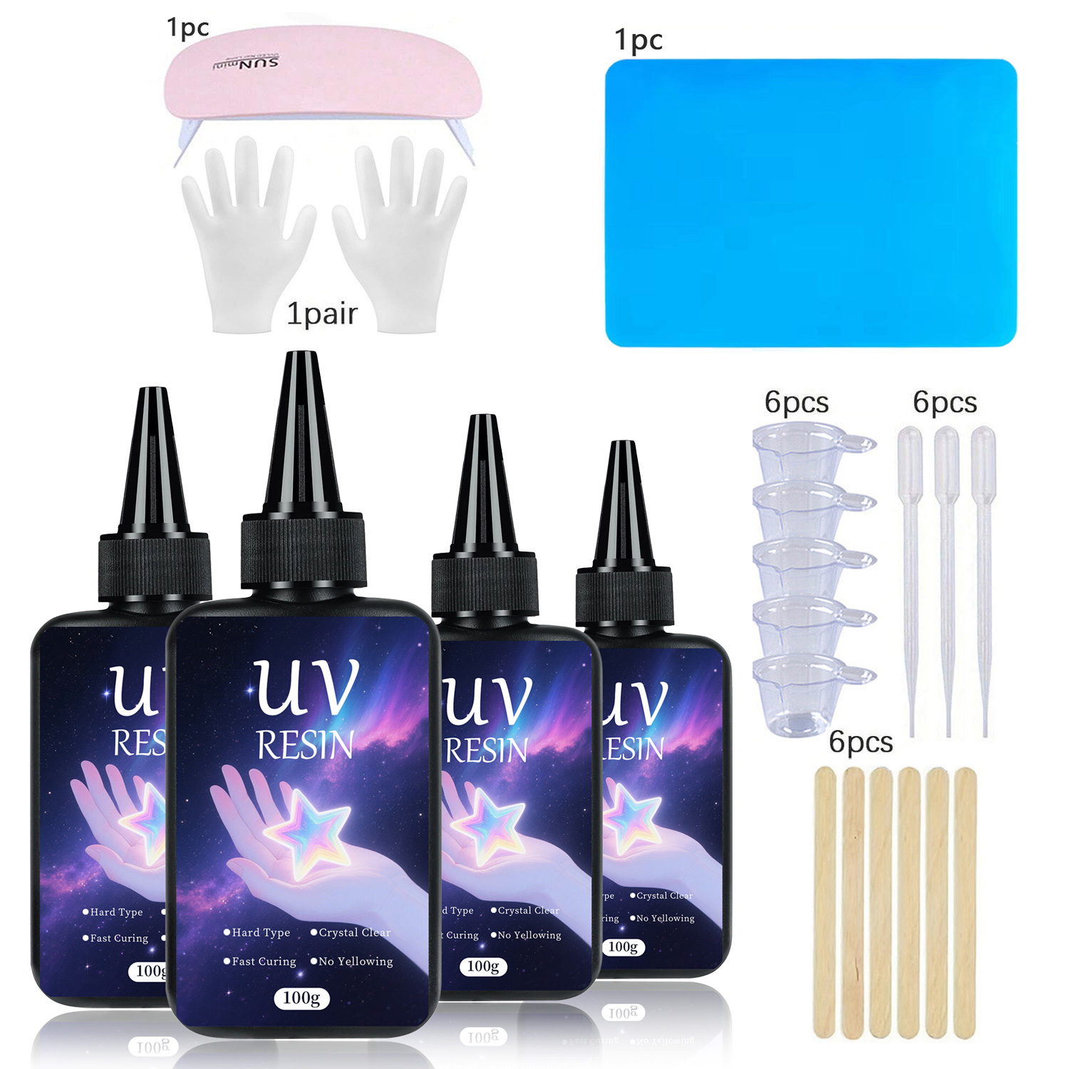 UV Resin kit with Casting Tool - Jewelry Making For Beginners 评论和价格