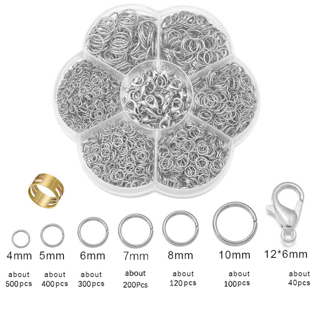 1 Box Jump Rings DIY Jewelry F - Jewelry Making For Beginners 评论和价格