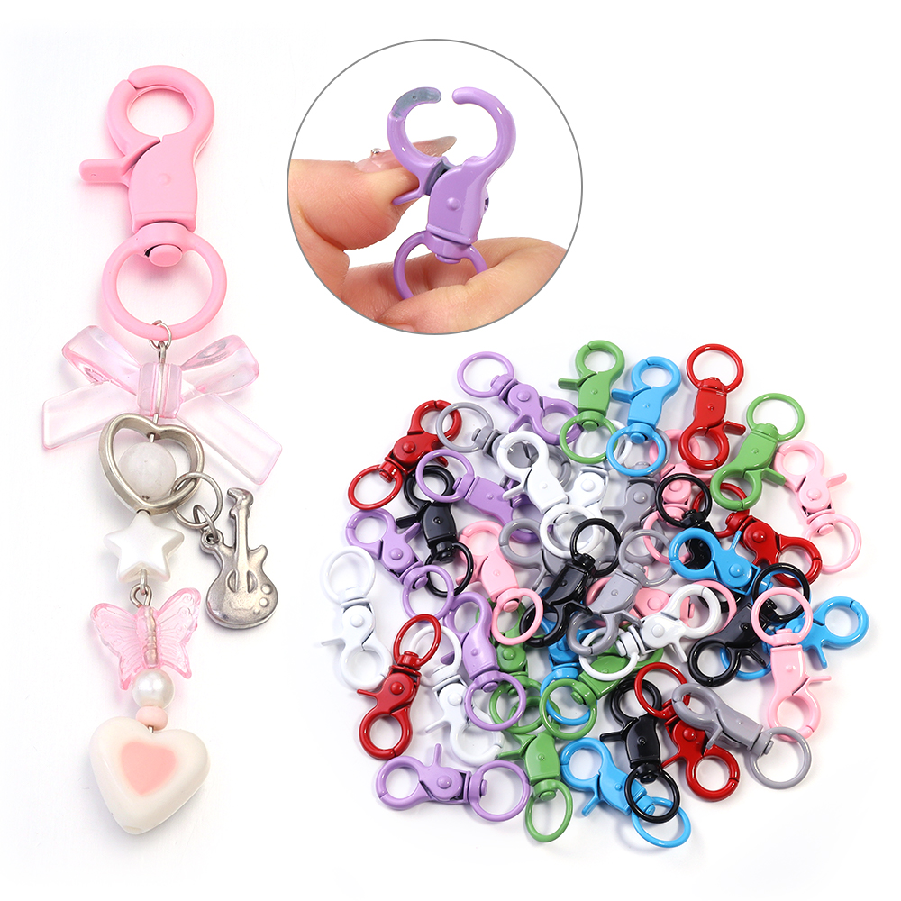 5Pcs/Lot Colorful Swivel Lobst - Jewelry Making Supplies 评论和价格