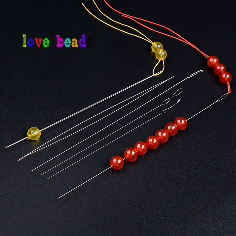 5pcs Big Eye Curved Beading Ne - Beading Needle Fine 评论和价格