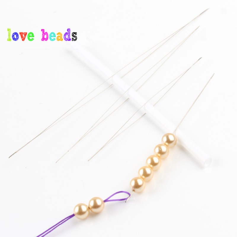 5pcs Big Eye Curved Beading Ne - Beading Needle Fine 评论和价格