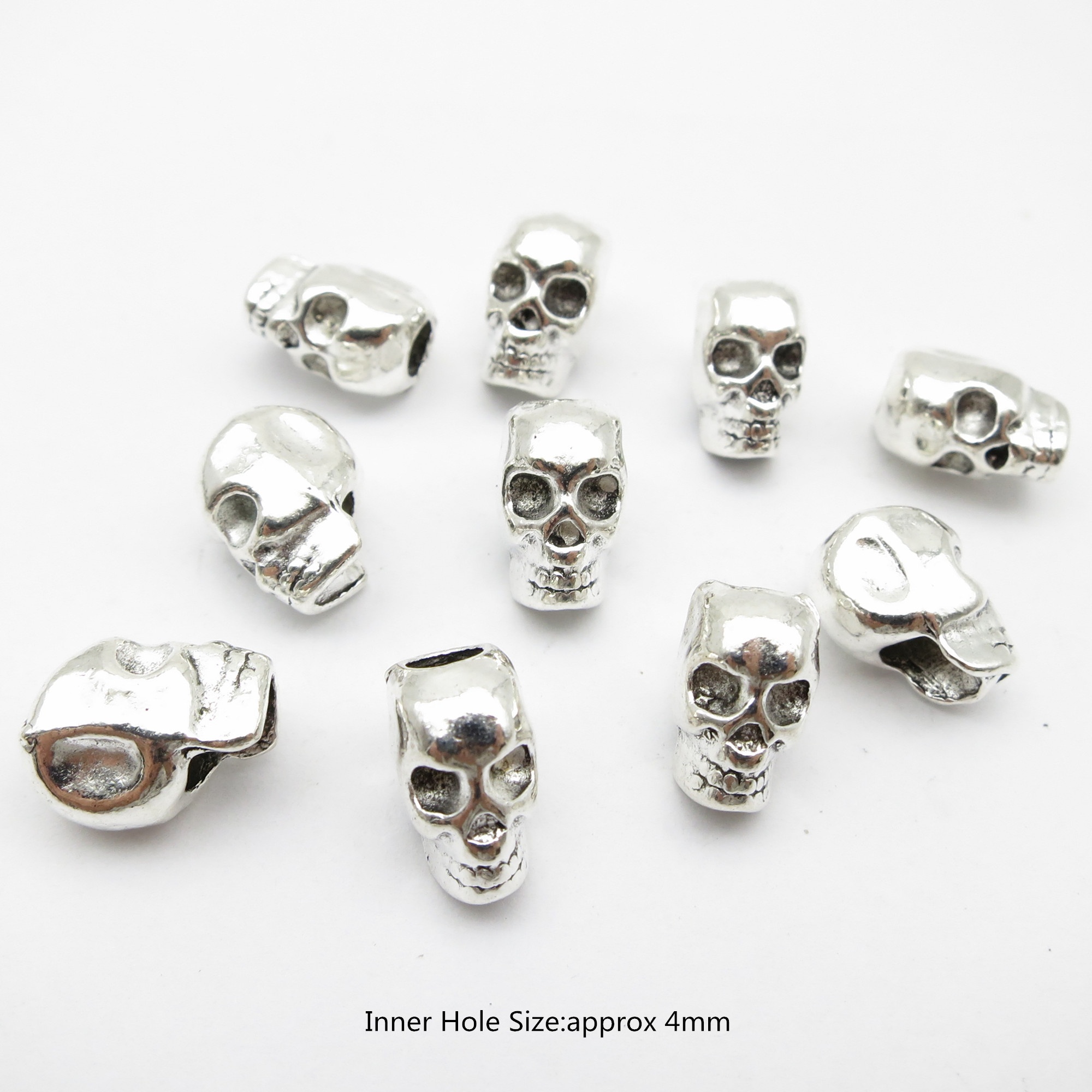 10Pcs/Pack Skull/Leaf DIY bead - Crimp Bead Tube 评论和价格