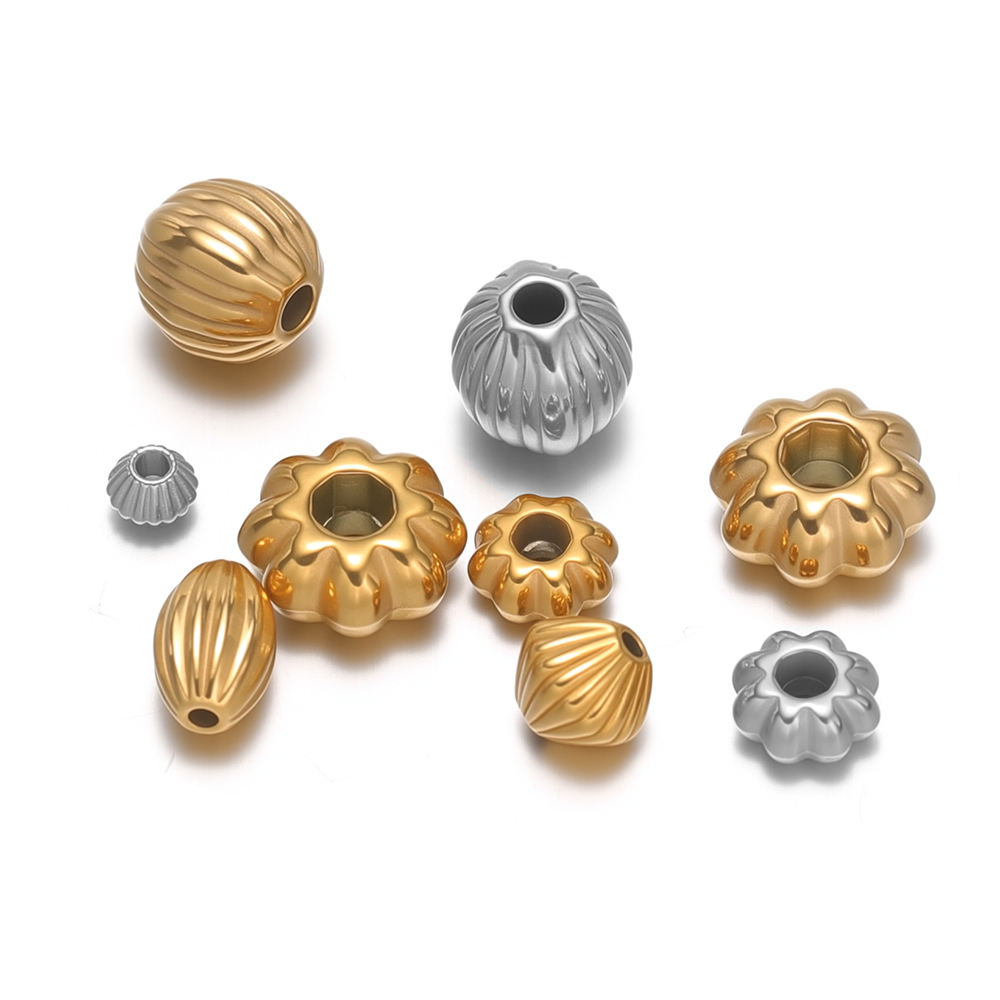 20Pcs Stainless Steel Flower B - Crimp Bead Tube 评论和价格