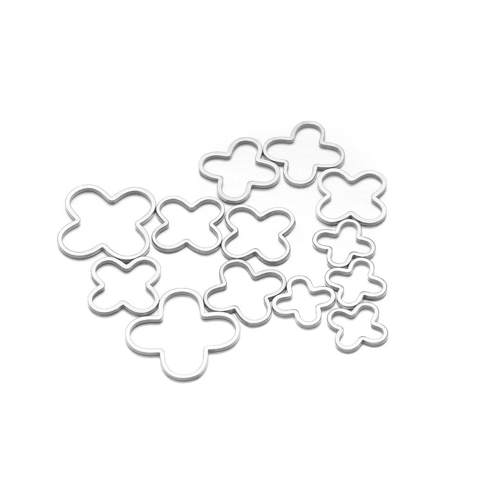 20/50pcs Four Leaf Flowers Cha - Jewelry Making Materials Wholesale 评论和价格