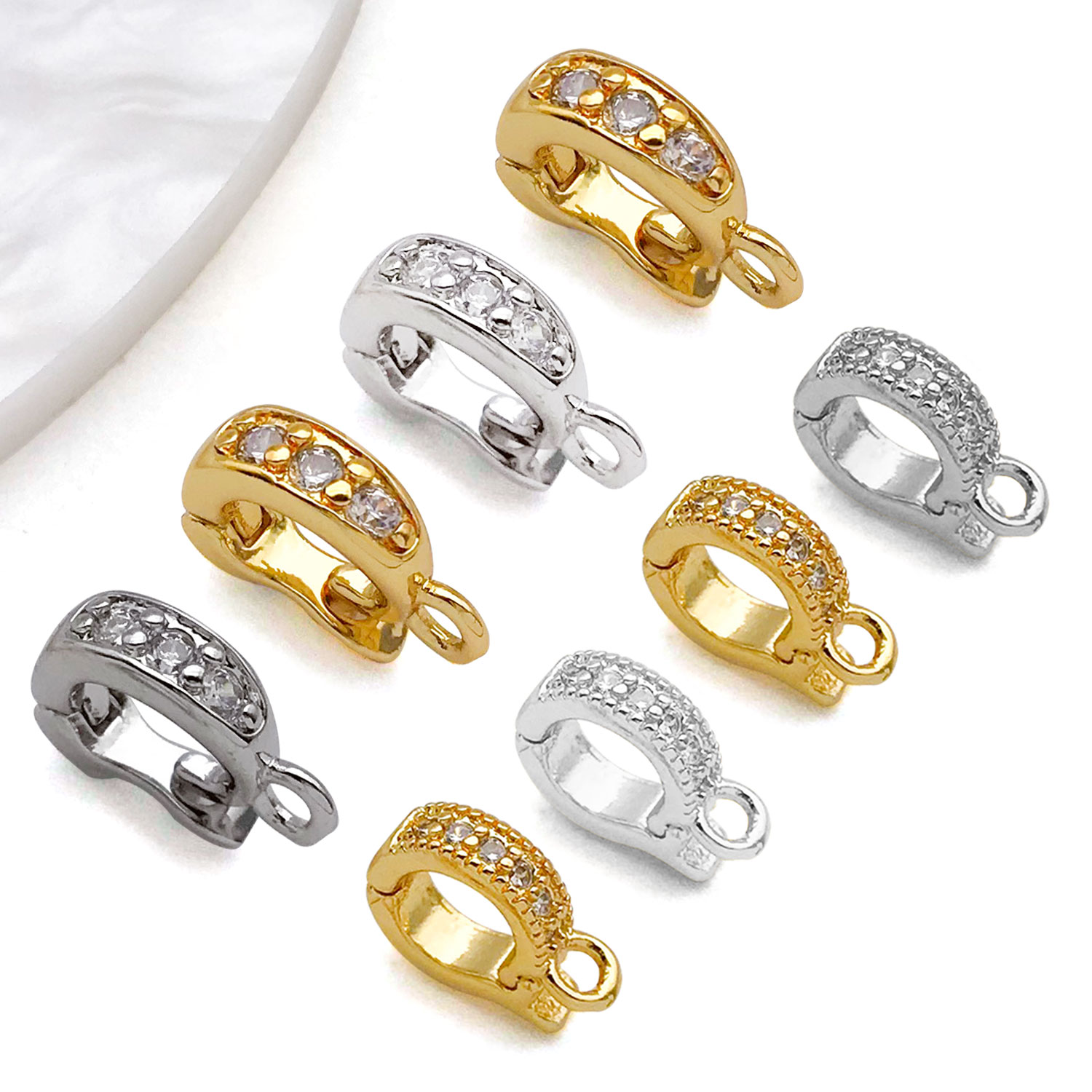 5pcs 18K Real Gold Plated Bras - Jewelry Making Gold 评论和价格