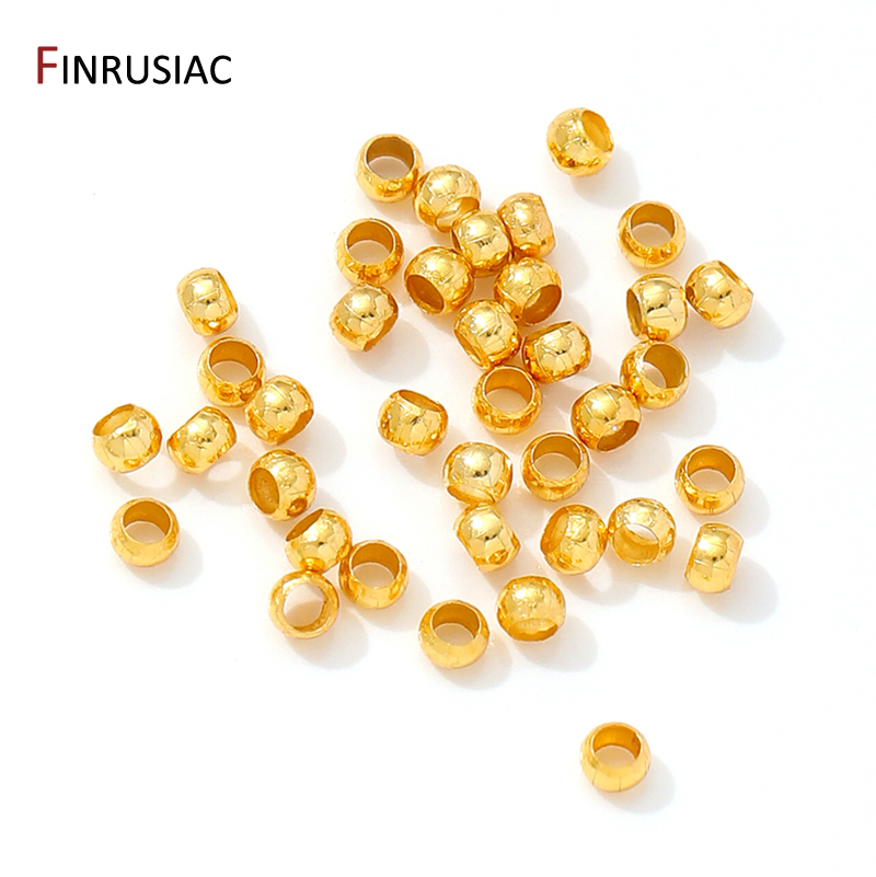 18K Gold Plated Brass Round/Tu - Crimp Bead Tube 评论和价格