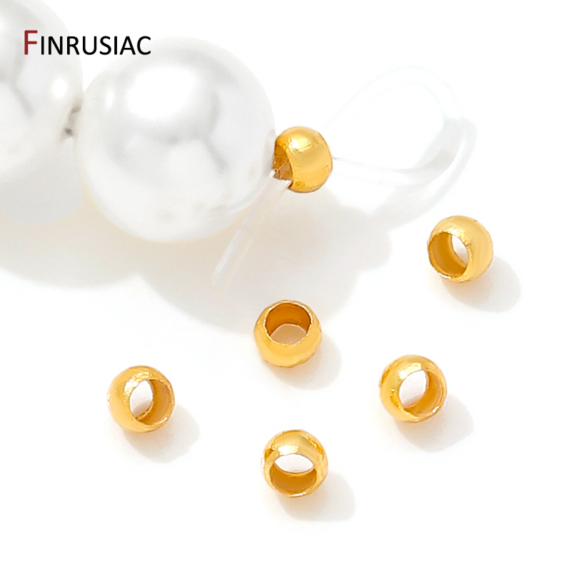 18K Gold Plated Brass Round/Tu - Crimp Bead Tube 评论和价格
