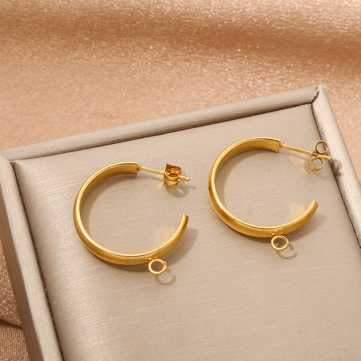 10pcs Stainless Steel Hooks C  - Jewelry Making Materials Wholesale 评论和价格