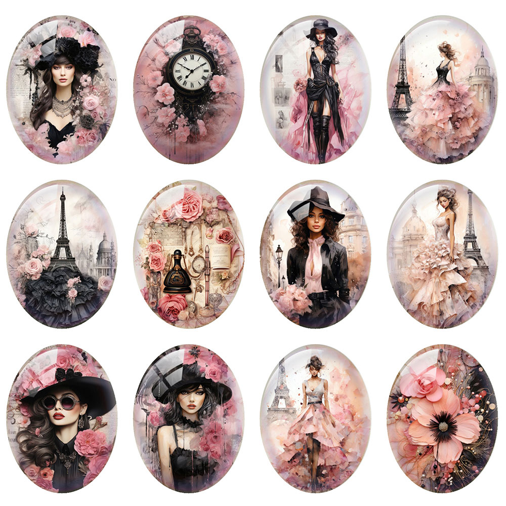 10pcs/lot Gothic Black Pink Pa - Jewelry Making Paris 评论和价格