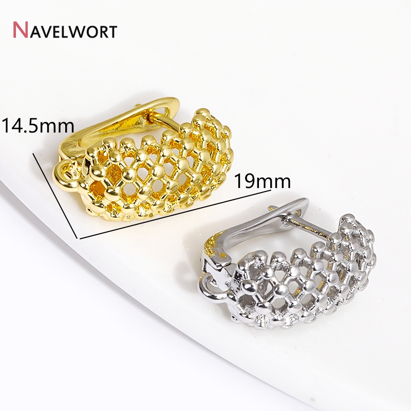 18K Gold Plated Brass  Hollow  - Jewelry Making Supplies 评论和价格
