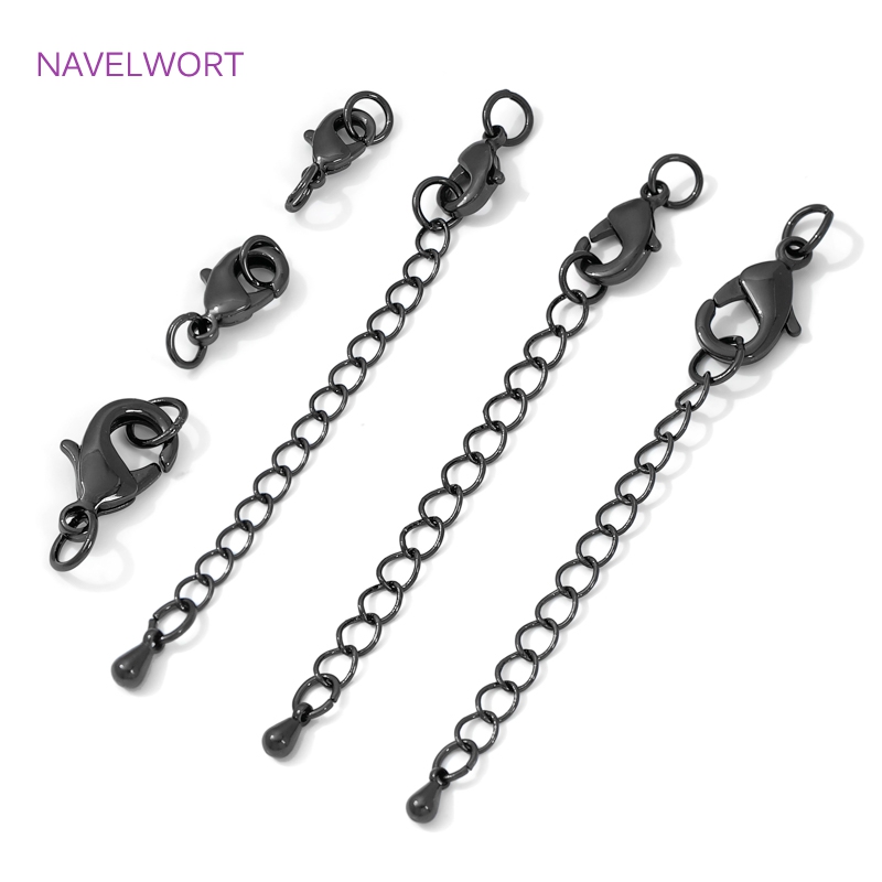 Black Color Brass Lobster Clas - Jewelry Making Supplies 评论和价格