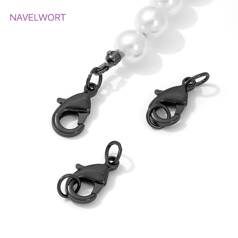 Black Color Brass Lobster Clas - Jewelry Making Supplies 评论和价格