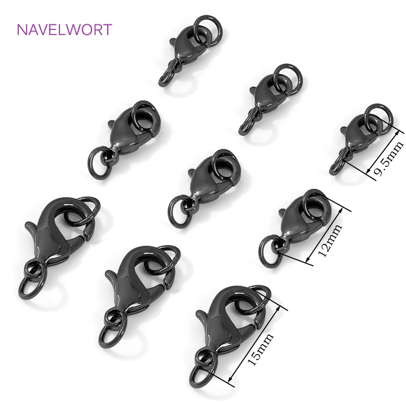 Black Color Brass Lobster Clas - Jewelry Making Supplies 评论和价格
