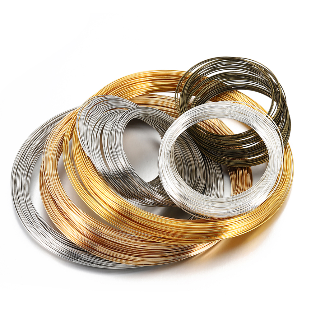 100 Loops Gold Steel Color Mem - Jewelry Making Gold Wire 评论和价格